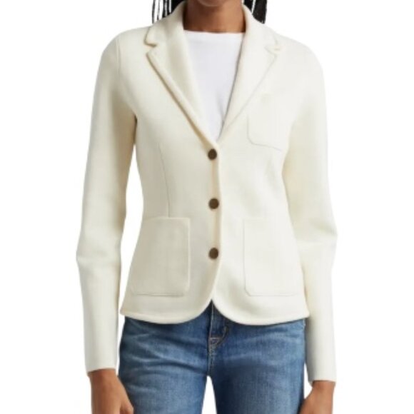 rag & bone Jackets & Blazers - Rag & Bone Alex Merino Wool Sweater Blazer Ivory Sz XSm